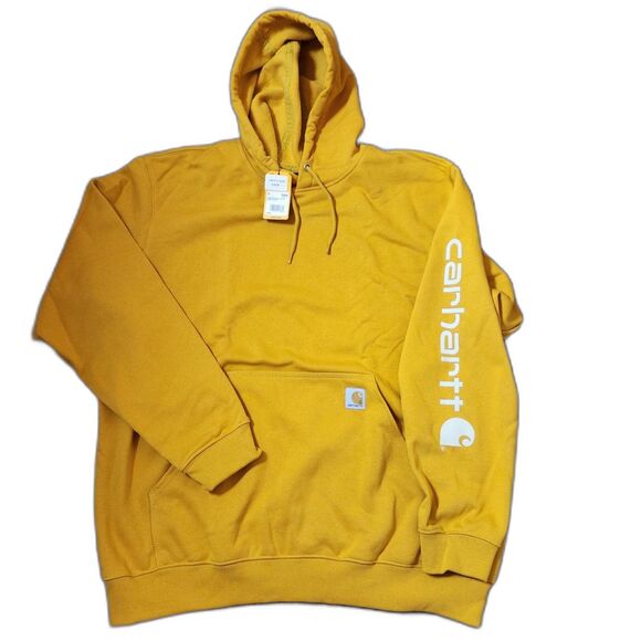 Carhartt Hoodie Men’s XL – Honeycomb, Logo Sleeve, Loose Fit, Unworn - Picture 1 of 8
